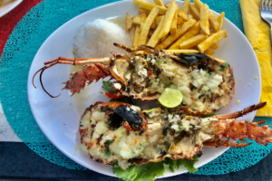 Virgin Islands activities shore local cuisine Anegada lobster